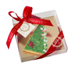 COBBYS PET Karácsonyi keksz kutyáknak ajándékcsomagban 37 g / 6x10 cm - karácsonyfa zöld
