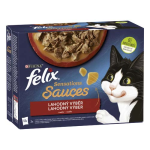 FELIX Sensations Sauces alutasak 12x85g marhahús, bárány, pulyka, kacsa  ízletes mártásban