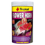 TROPICAL Flower Horn Young Pellet 250ml/95g színfokozó haltáp Flowerhorn és egyéb sügérek számára