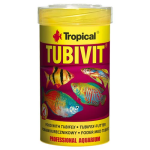 TROPICAL Tubivit 100ml/20g magas fehérje tartalmú táp mindenevő és húsevő halaknak