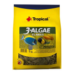 TROPICAL 3-Algae Flakes 1kg eledel édesvízi és tengeri halaknak algával