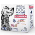 MONGE SPECIAL DOG EXCELLENCE  MEDIUM ADULT marha/vad multi pack 12x100g alutasak