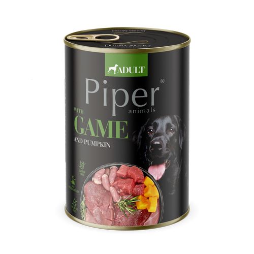 PIPER ADULT 400g konzerv felnőtt kutyáknak vadhússal és tökkel