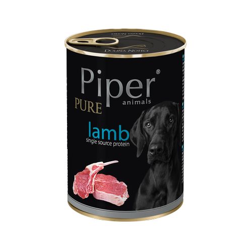 PIPER PURE Lamb 400g bárány konzerv felnőtt kutyáknak