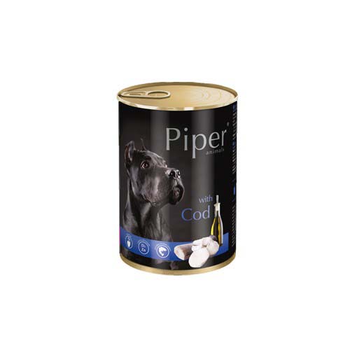PIPER ADULT 800g konzerv felnőtt kutyáknak tőkehallal és paradicsommal