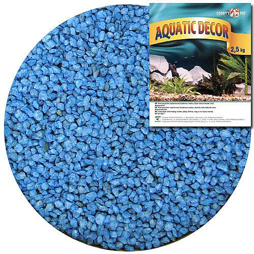 COBBYS PET AQUATIC DECOR Kavics kék 3-4mm 2,5 kg