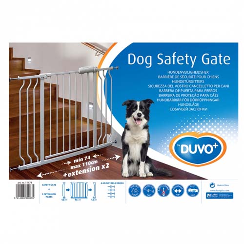 DUVO+ Biztonsági rács kutyáknak 74x110x79cm
