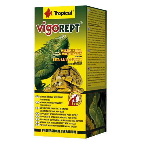 TROPICAL Vigorept 150ml/85g vitamin készítmény béta-glükánnal hüllőknek