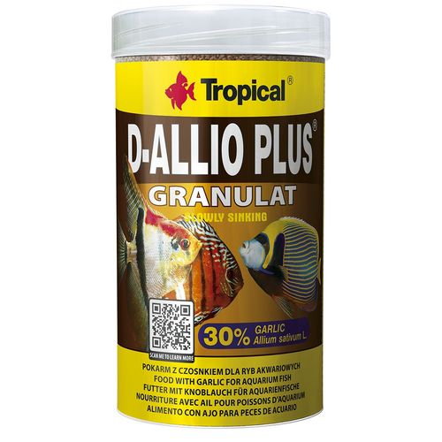 TROPICAL D-Allio Plus Granulat 100ml/60g granulált haltáp díszhalaknak