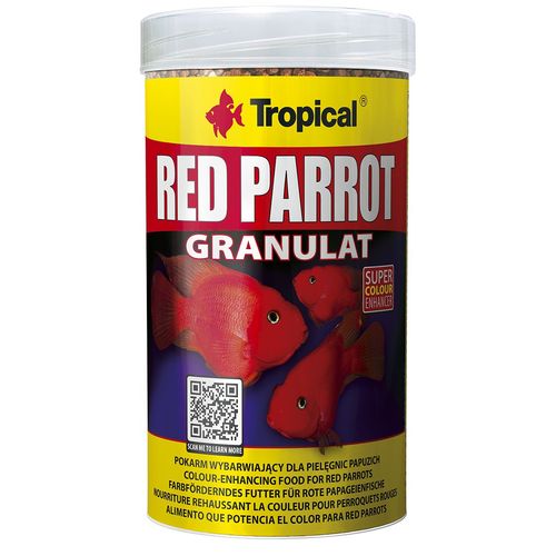 TROPICAL Red Parrot Granulat 1000ml/400g színerősítő eledel papagájsügérek számára