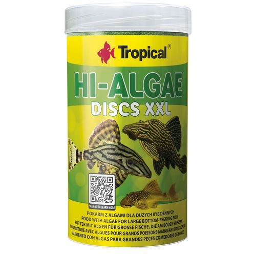 TROPICAL Hi-Algae Discs XXL 250ml/125g haltáp nagyméretű halaknak