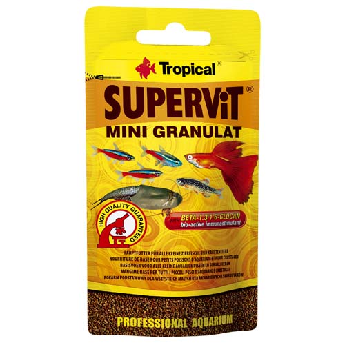 TROPICAL Supervit Mini Granulat 10g többösszetevős táp akváriumi halaknak