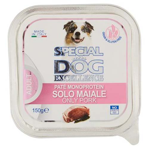 MONGE SPECIAL DOG EXCELLENCE pate MONOPROTEIN csak sertés 150g grain free alutálca