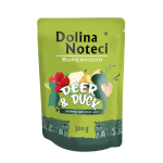 DOLINA NOTECI SUPERFOOD 300g szarvas és kacsa kutyáknak 80% hús