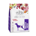 4Vets AIR DRIED NATURAL VETERINARY EXCLUSIVE GASTRO INTESTINAL 1kg levegőn szárított eledel emésztőrendszeri betegségekben szenvedő kutyáknak