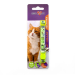 COBBYS PET Állítható macska nyakörv csengővel zöld 20-30cm/10mm biztonsági csattal