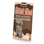 DUVO+ DOG CHOC Salmon 100g cukormentes kutyacsoki lazacos vitaminokkal