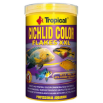 TROPICAL Cichlid Color XXL 1000ml/160g magas fehérje tartalmú alapeledel sügéreknek