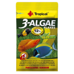 TROPICAL 3-Algae Flakes 12g eledel édesvízi és tengeri halaknak algával