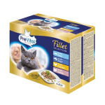 PreVital Fillet Selection alutasak macskáknak tonhal-pisztráng-csirke-pulyka 12x85g zselében