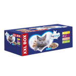 PreVital XXL BOX 48x100g alutasakok macskáknak csirke, lazac, borjú és máj szószban
