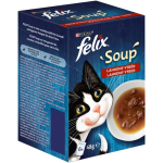 FELIX Soup 6x48g marha, csirke és bárány leves macskáknak