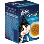 FELIX Soup 6x48g tőkehal, tonhal és lepényhal leves macskáknak