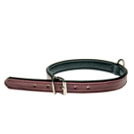 COBBYS PET Valódi csiszolt bőr nyakörv, rózsaszín, fekete bőrrel bélelve 20mm/50cm