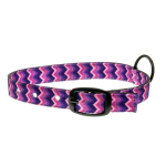 COBBYS PET Textil nyakörv, lilás-rózsaszínes-sárgás-kék  25mm/55cm