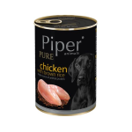 PIPER PURE Chicken 400g csirke és barna rizs konzerv felnőtt kutyáknak