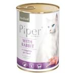 PIPER CAT STERILISED 400g nyúl konzerv ivartalanított macskáknak