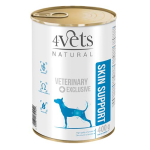 4Vets NATURAL VETERINARY EXCLUSIVE SKIN SUPPORT 400g bőrbetegségekben szenvedő kutyáknak
