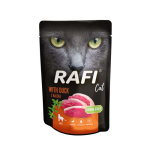 RAFI Cat Grain Free - Gluténmentes kacsahúsos alutasak macskáknak 100g