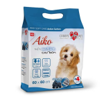 AIKO Soft Care Active Carbon 60x60cm 10db kutyapelenka aktív szénnel négy sarkán ragasztóval rögzíthető