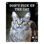EBI D&D I LOVE HAPPY CATS fém tábla: ,,Don't pick up the cat
