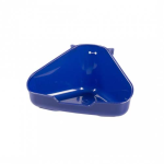DUVO+ Sarok alomtálca rágcsálóknak kék L 37,5x26,5x15,5cm