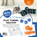 DUVO+  Játszóalagút macskának labdával és csengővel 