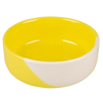 DUVO+ Kerámia tál sárga-fehér 600ml/14,5x14,5x5,5cm