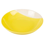 DUVO+ Kerámia tányér sárga-fehér 350ml/16x16x3,5cm