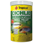 TROPICAL Cichlid Herbivore Small Pellet 1000ml/360g haltáp növényevő sügéreknek