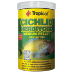 TROPICAL Cichlid Herbivore Medium Pellet 1000ml/360g haltáp növényevő sügéreknek