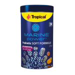 TROPICAL Marine Power Probiotic Soft Formula Size M - 250ml/130g süllyedő granulátum táp mindenevő tengeri halak számára Bacillus subtilis probiotikummal