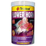 TROPICAL Flower Horn Young Pellet 1000ml/380g színfokozó haltáp Flowerhorn és egyéb sügérek számára