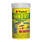 TROPICAL Nanovit Granulat 100ml/70g granulált haltáp apró akváriumi halaknak