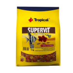 TROPICAL Supervit Flakes 1kg teljesértékű lemezestáp akváriumi halaknak
