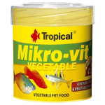 TROPICAL Mikro-vit Vegetable 50ml/32g növényi összetevőkben gazdag ivadék táp