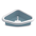STEFANPLAST Sprint Corner white steel blue 40x56x14cm sarok macska WC