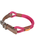 ZOLUX HYDEPARK állítható nyakörv fonott kötélből 0,9CM / 50CM rózsaszín